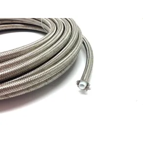 AN6 stl flettet Slange PTFE