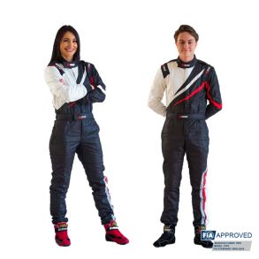 Race suit RRS FIA EVO Dynamic Black / Red - FIA 8856-2018