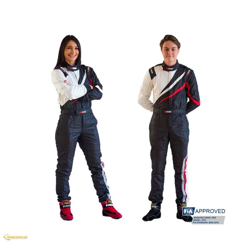 Race suit RRS FIA EVO Dynamic Black / Red - FIA 8856-2018