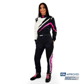 Race suit RRS FIA EVO Dynamic Black / Pink - FIA 8856-2018