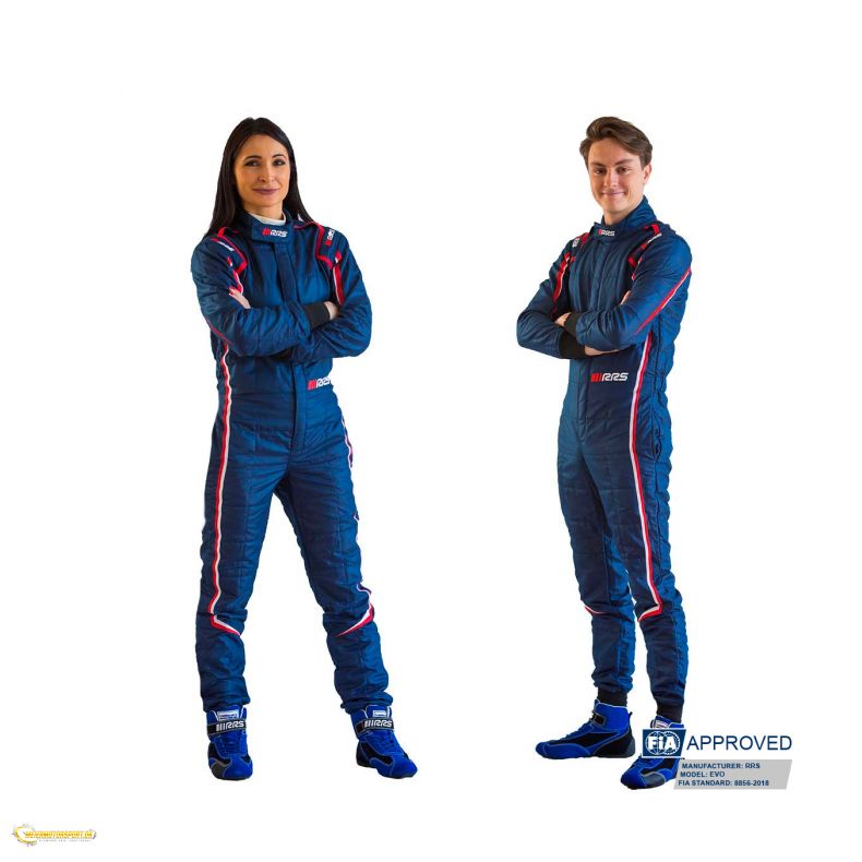 Race suit RRS EVO Monte Carlo Dark Blue / Red - FIA 8859-2018