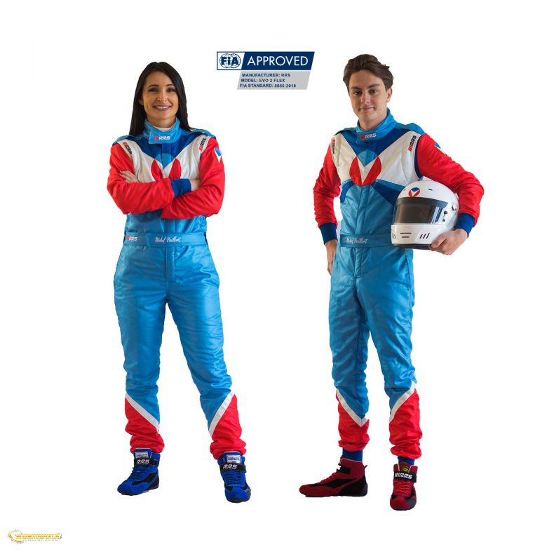 RRS EVO2 Michel Vaillant FIA race suit - Red/Blue