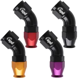 AN8 -45 Full flow PTFE Slange fitting