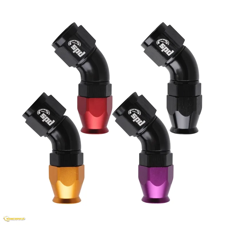 AN8 -45� Full flow PTFE Slange fitting