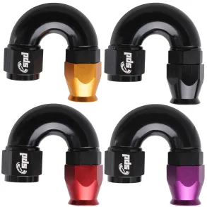 AN8 -180 Full flow PTFE Slange fitting