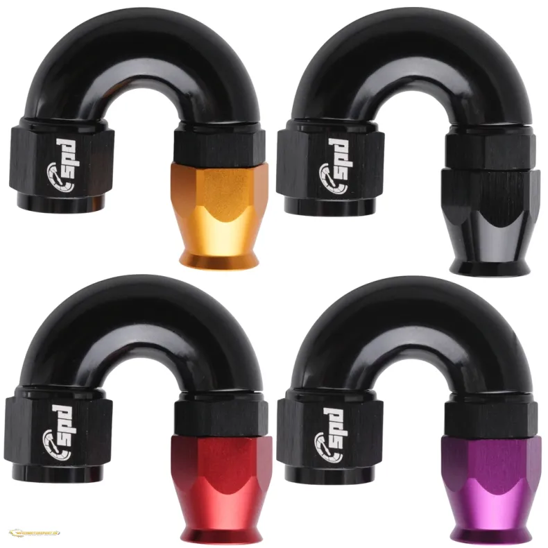 AN12 -180 Full flow PTFE Slange fitting