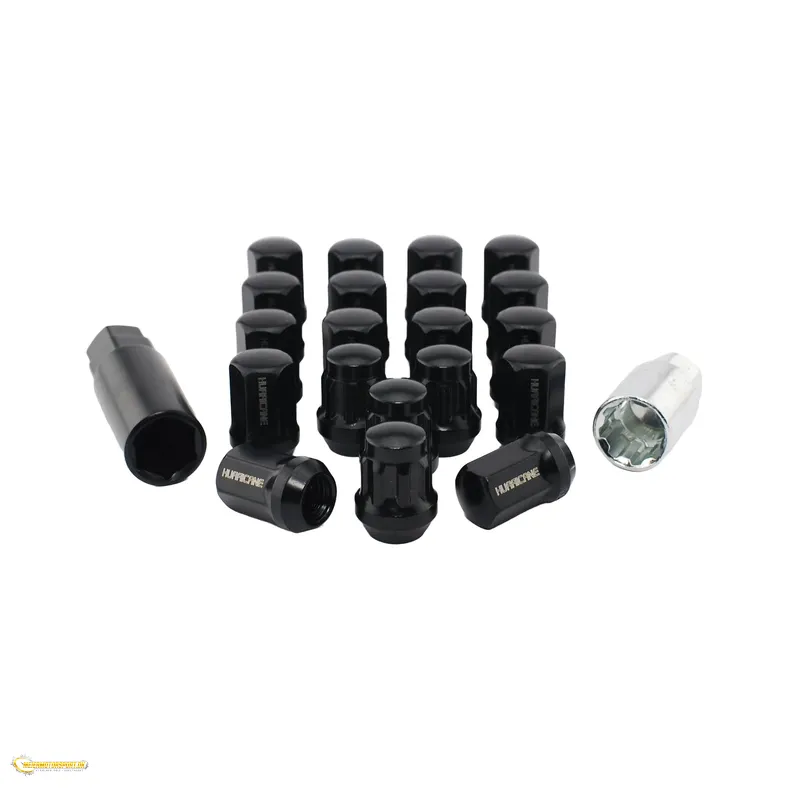 Hjulm�trik Sort M12x1,25 (32mm)