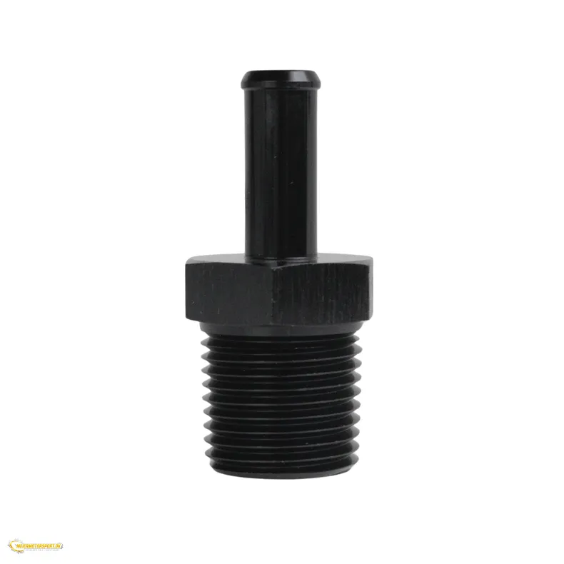 3/8" NPT - 8mm Slange adapter (Passer til AN5 push-on slange)