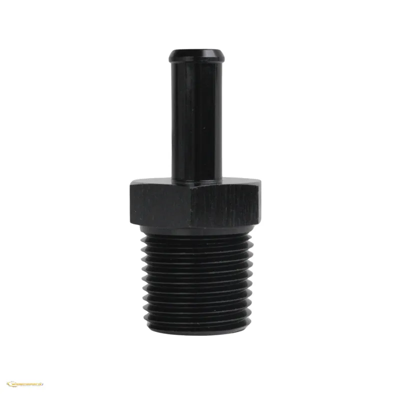 1/2" NPT - 12,5mm Slange adapter (Passer til AN8 push-on slange)