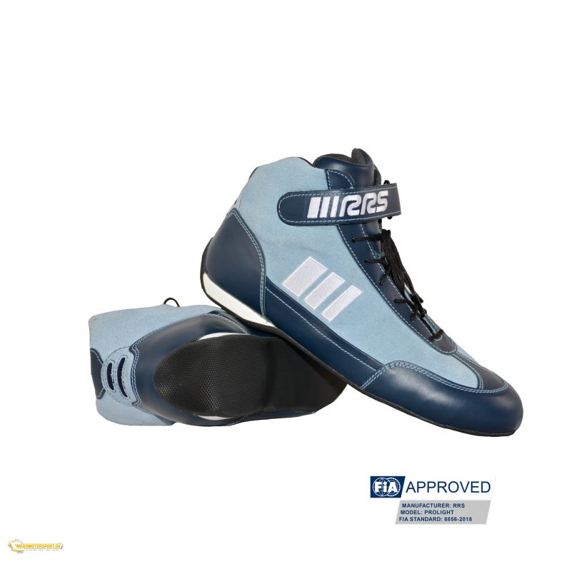 RRS Prolight sky blue racing boots - FIA 8856-2018