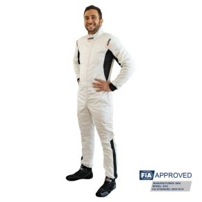 RRS Diamond Star race suit - Silver - FIA 8856-2018