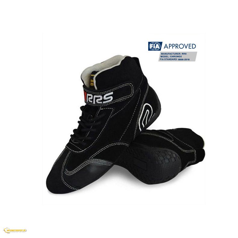RRS black racing boots - FIA 8856-2018