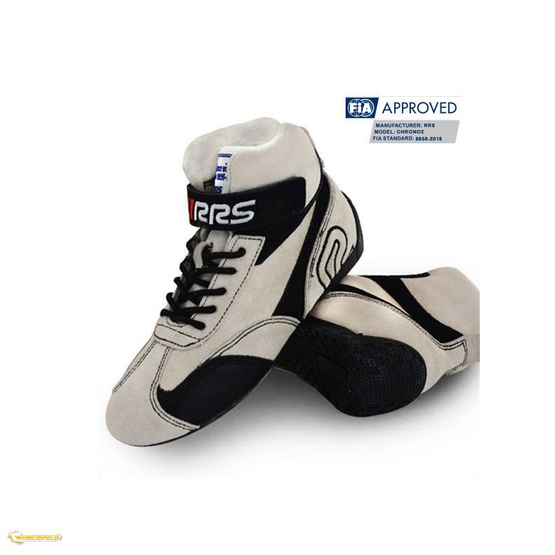 RRS white racing boots - FIA 8856-2018