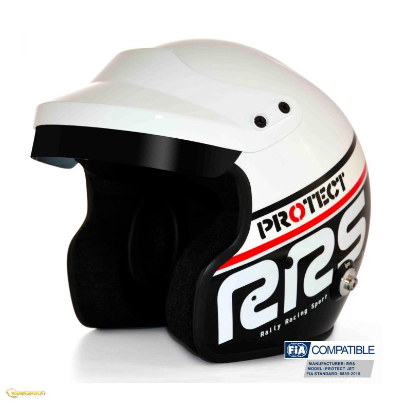 Open Face Helmet PROTECT RRS FIA 8859-2015 SNELL SA2020 - Black