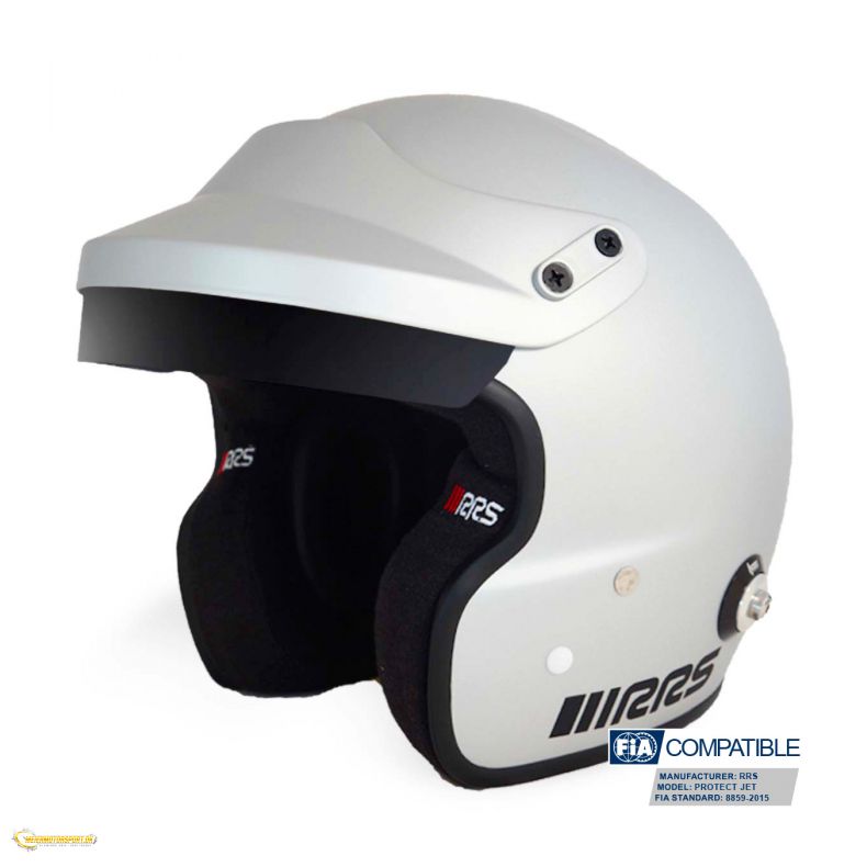 Helmet RRS JET PROTECT GREY matte PREMIUM - FIA 8859-2015 SNELL SA2020