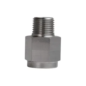 Adapter M10 x 1 hun til 1/8 NPT han - Rustfrit st�l