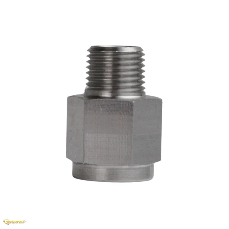 Adapter M10 x 1 hun til 1/8 NPT han - Rustfrit st�l
