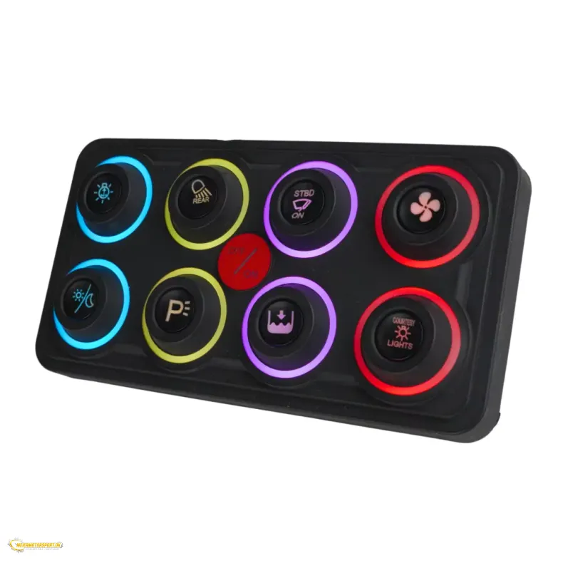 PDM8 Motorsport Tastatur- &amp; Rel�modul med 8 Udgange
