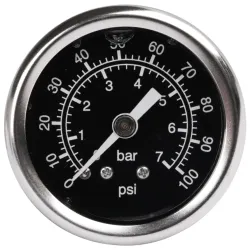 Br�ndstoftrykm�ler 0-7 bar sort