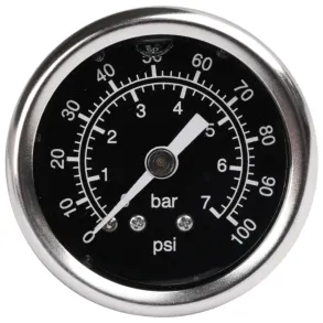 Br�ndstoftrykm�ler 0-7 bar sort