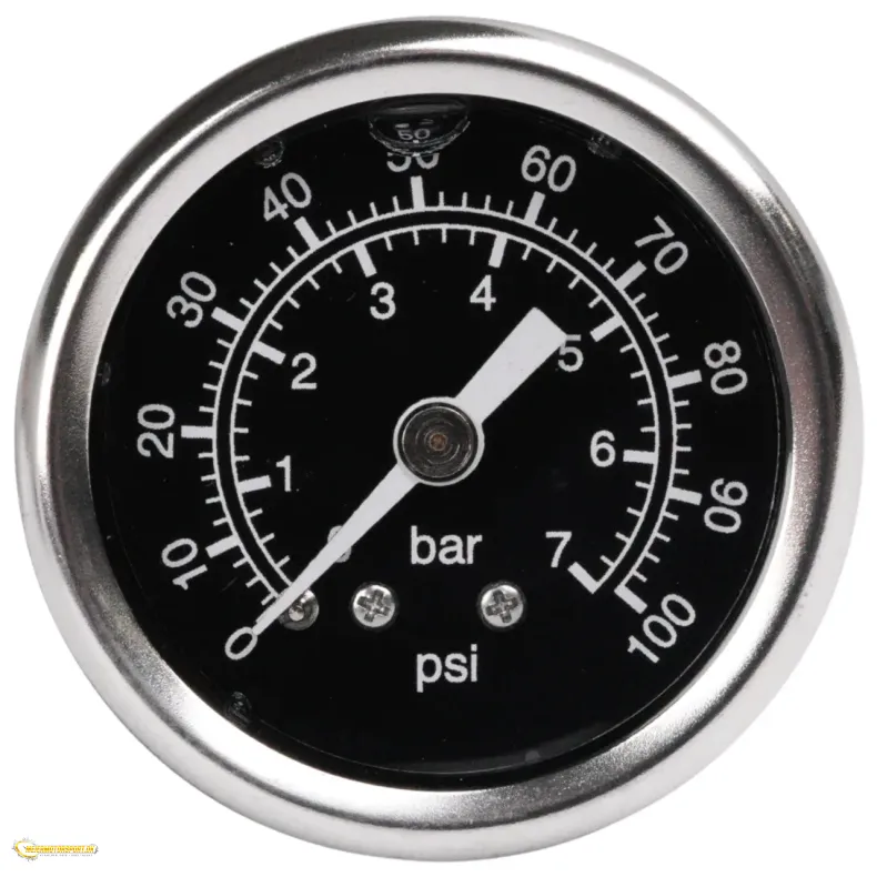 Br�ndstoftrykm�ler 0-7 bar sort
