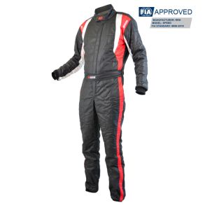RRS Speed race suit - Black and red - FIA 8856-2018