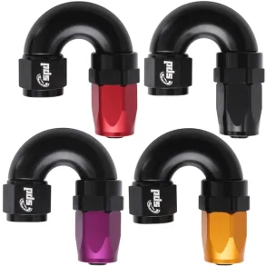 AN8 -180 Full flow Slange fitting