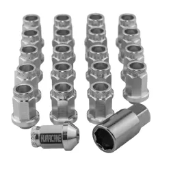 Hjulmtrik Aluminium Slv M12x1,25 (39mm)