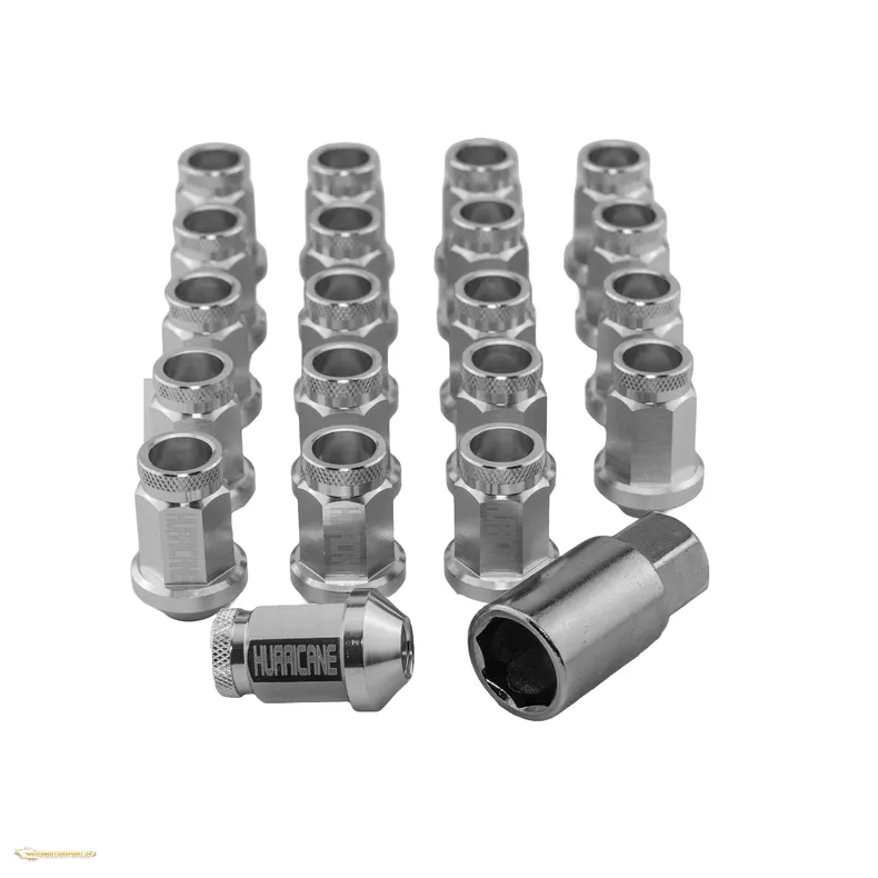 Hjulmtrik Aluminium Slv M12x1,5 (39mm)