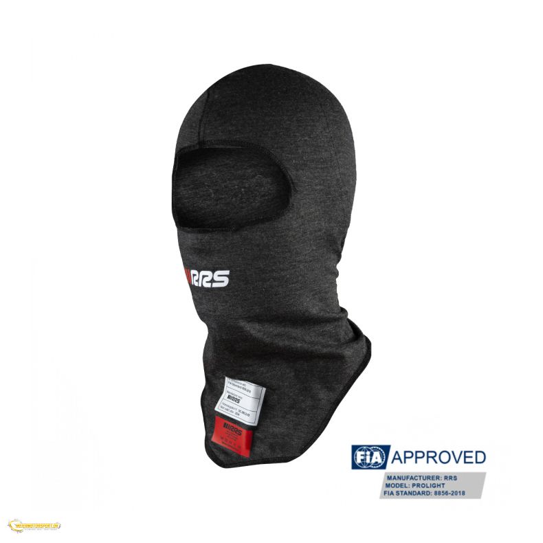 RRS PROLIGHT black balaclava - FIA 8856-2018
