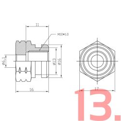 Byg egen stlviklet AN3 bremseslange (Rustfri)