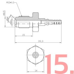 Byg egen stlviklet AN3 bremseslange (Rustfri)