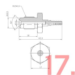 Byg egen stlviklet AN3 bremseslange (Rustfri)