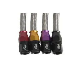 AN8 stl flettet Slange PTFE