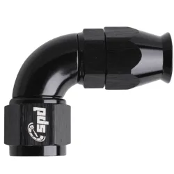 AN8 - 90 Full flow PTFE Slange fitting