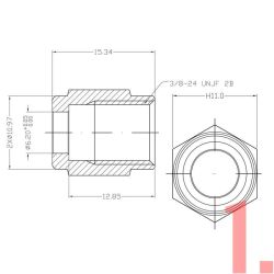 Byg egen stlviklet AN3 bremseslange (Rustfri)