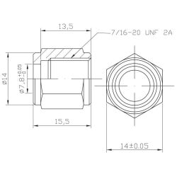 Byg egen stlviklet AN4 bremseslange (Rustfri)