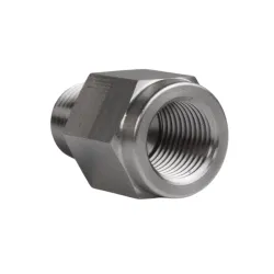 Adapter M10 x 1 hun til 1/8 NPT han - Rustfrit st�l
