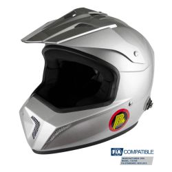 Helmet CROSS FIA 8859-2015 Grey