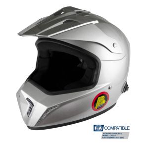Helmet CROSS FIA 8859-2015 Grey