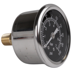 Br�ndstoftrykm�ler 0-7 bar sort