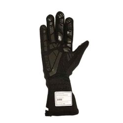 RRS GRIP 2 racing gloves - Black logo WHITE - FIA 8856-2018