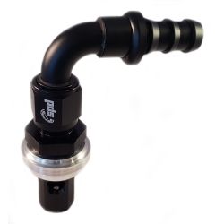 Roll over ventil AN10 sort (ydre gevind)