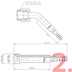 Byg egen stlviklet AN3 bremseslange (Rustfri)