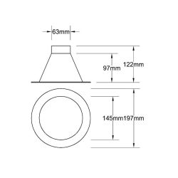 QSP inlopp 63mm rund