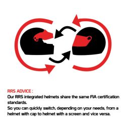 Helmet PROTECT Full face CIRCUIT RRS FIA 8859-2015 SNELL SA2020 - Black