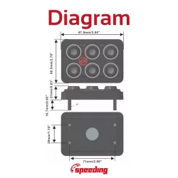 PDM6 Motorsport Tastatur- &amp; Rel�modul med 6 Udgange