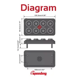 PDM8 Motorsport Tastatur- &amp; Rel�modul med 8 Udgange