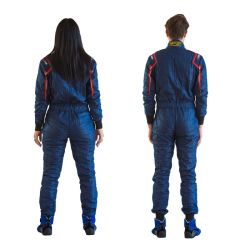 Race suit RRS EVO Monte Carlo Dark Blue / Red - FIA 8859-2018