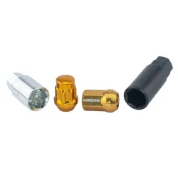 Hjulmtrikst Stl Guld M12x1,5 (32 mm)